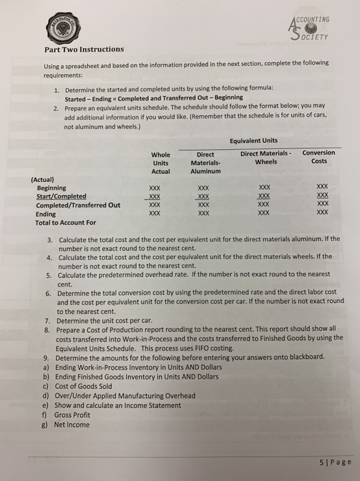 Part two. i have partially completed this portion. please let me know