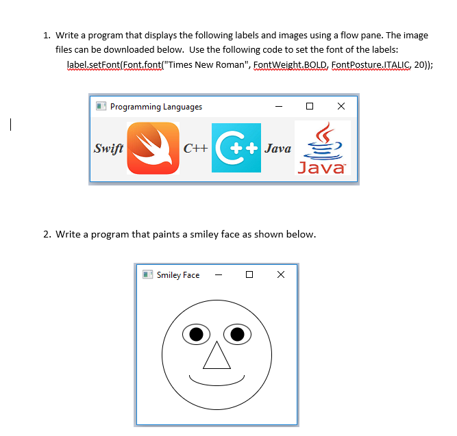 Please help me with this Java programming question. Please find your own