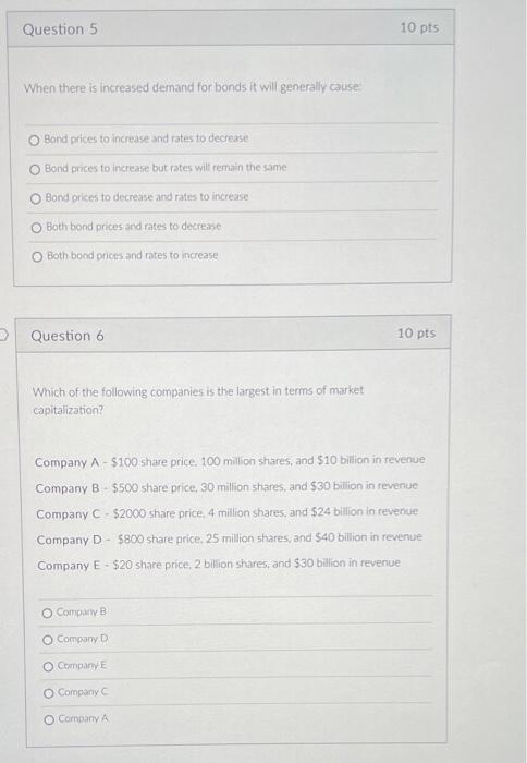  When there is increased demand for bonds it will generally cause