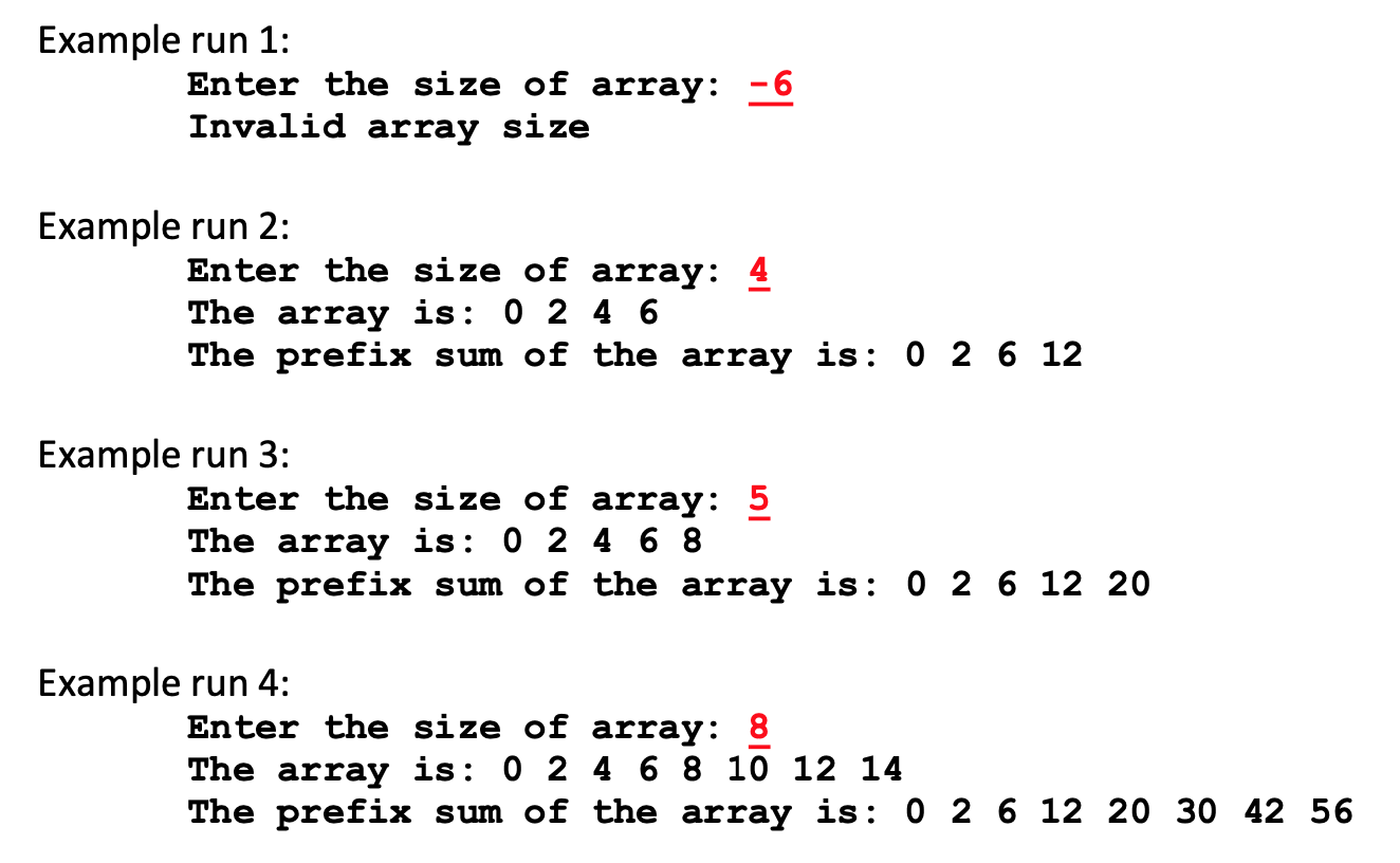 goto, global variables or recursion. The output of the program should be