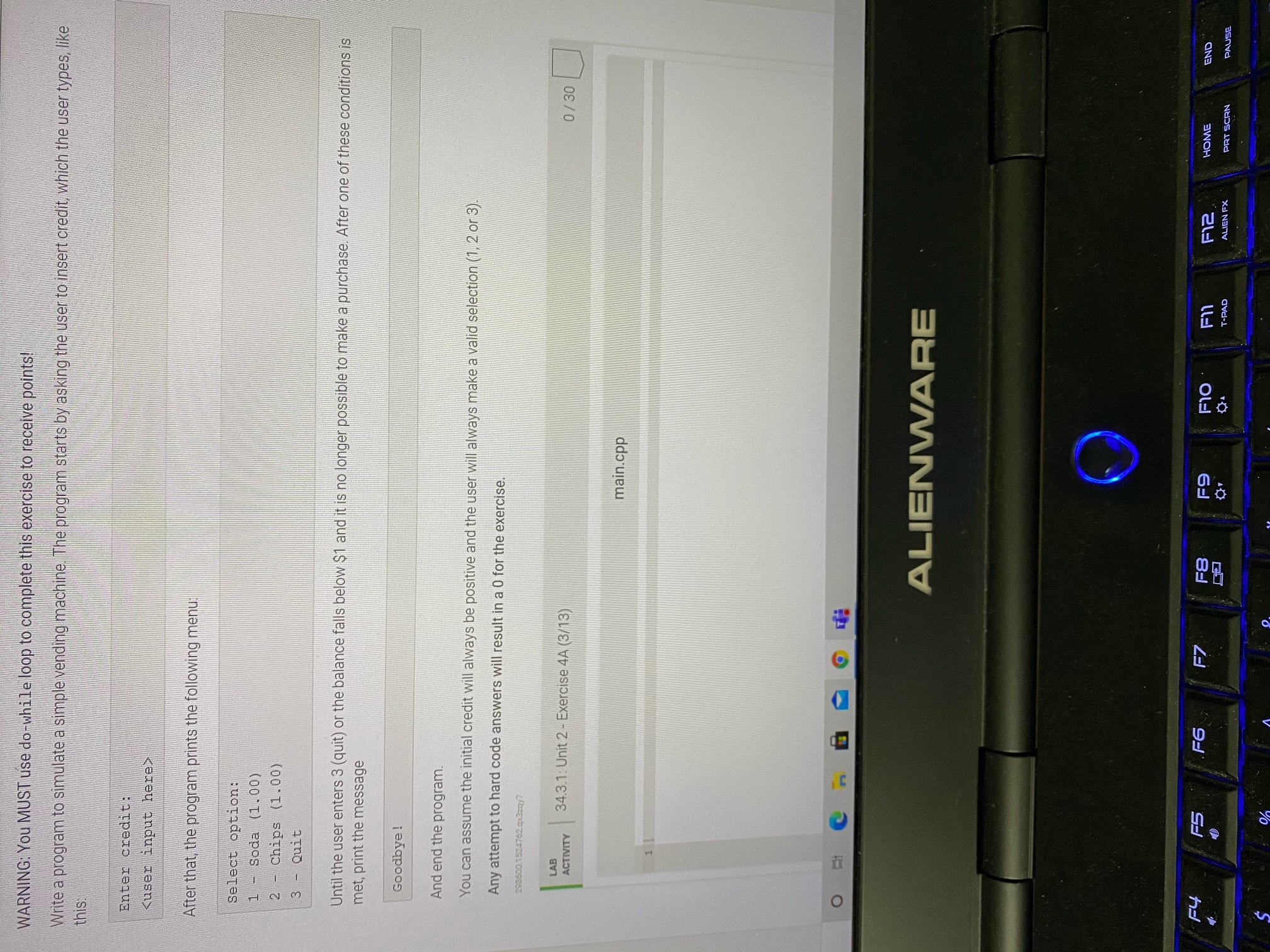Computer science homework, please help with C++ code please WARNING: You MUST