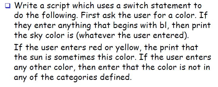 Linux Bash Script Linux Bash Script Write a script which uses a
