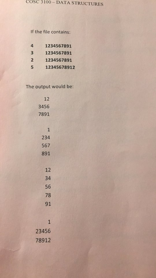 II Assignment #4 Recursive Number Separator DUE DATE Due by 11:59 pm