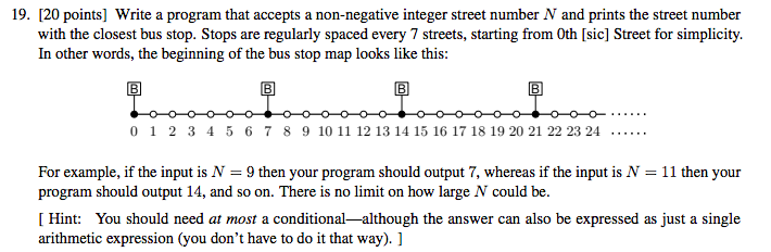 Python Programming 19. [20 points] Write a program that accepts a non-negative