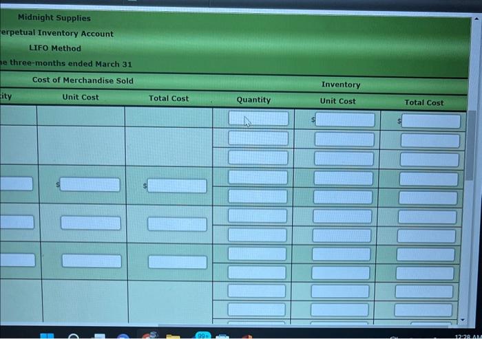 determined by the FIFO method? Total cost: $74,300 Total maket: 572,900 Lower