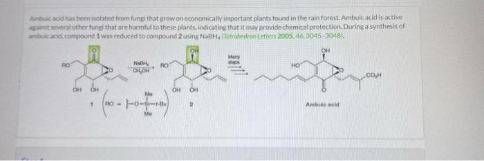 Please write the full 3 step mechanism Amb acid has been isolated