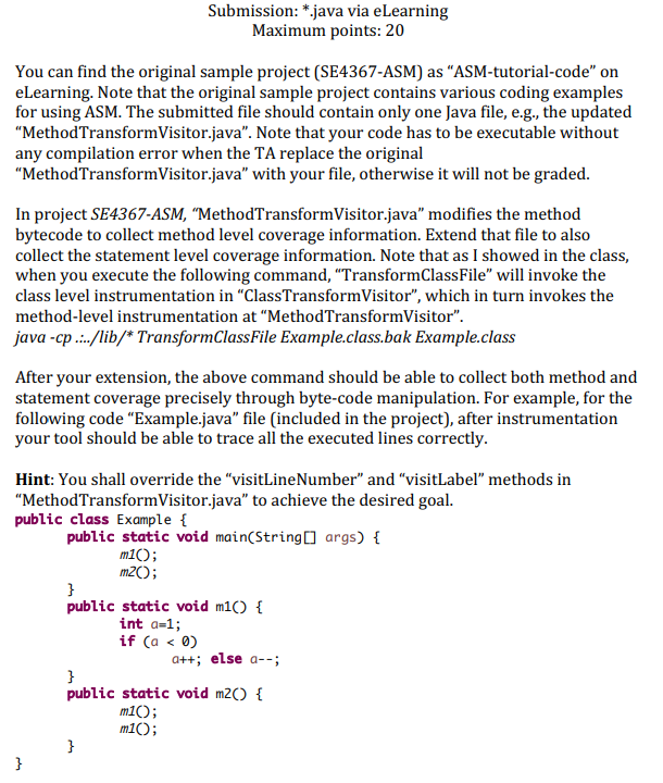 7 8 Eclass MethodTransformVisitor extends MethodVisitor implements Opcodes f 10 String mName;
