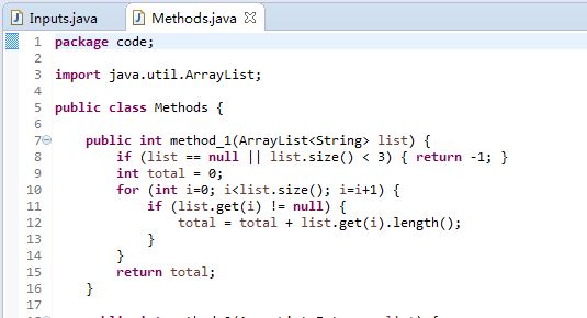 this pic is methods , please help with the inputs.(I have copied