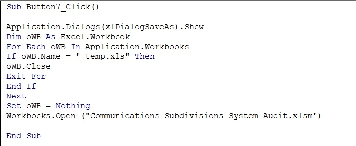 SaveAs, close the current file and open the same file again. For