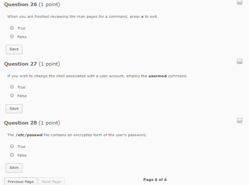 These questions involve the linux operating system. Please complete the questions that