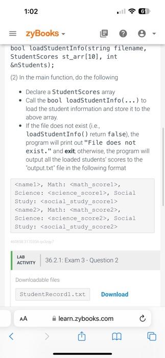 socialStudyScore (an integer) in that order. Write a program to read a