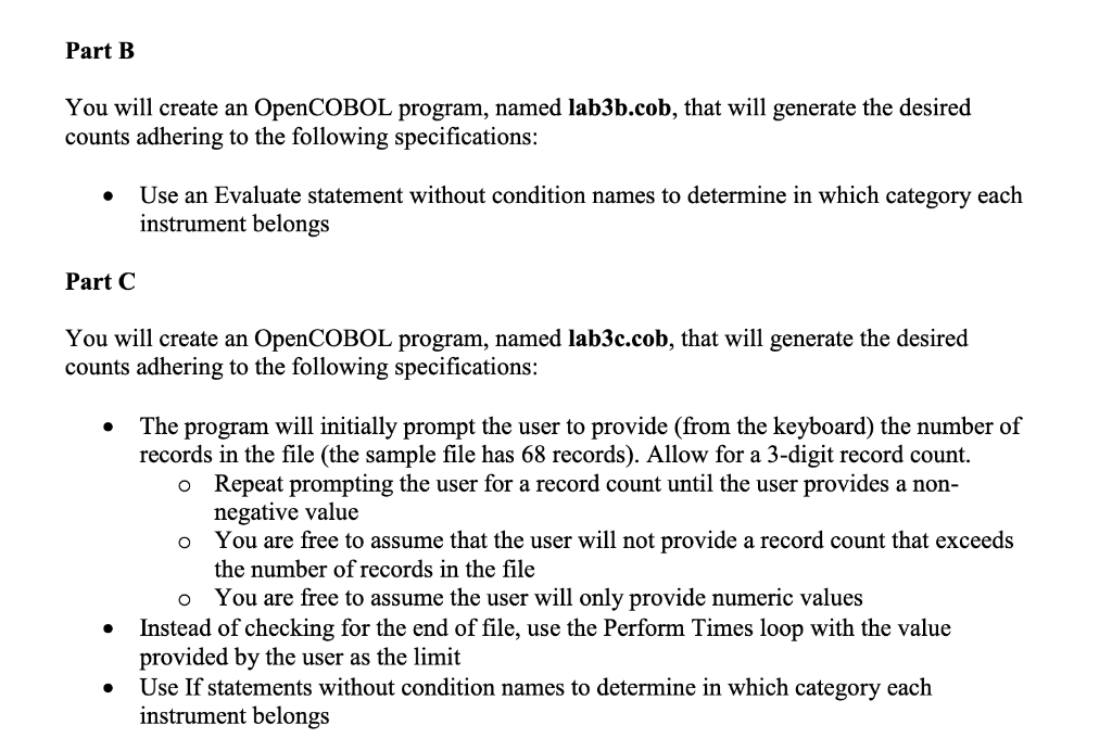 the executables (do not specify a path for the file in the