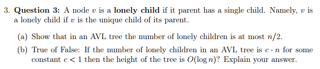 write pseudocode or explain in words please 3. Question 3: A node