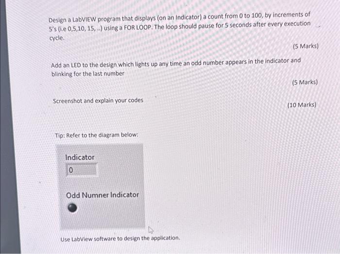 please I need help with first part Design a LabVIEW program that