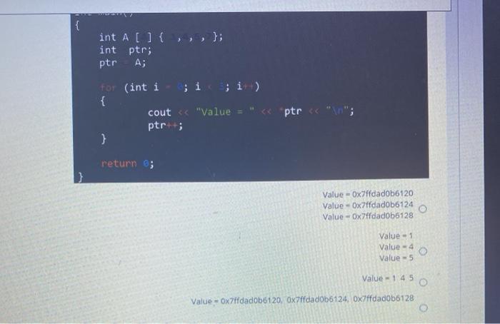 not allow to the assign new value for ptr { 3 int