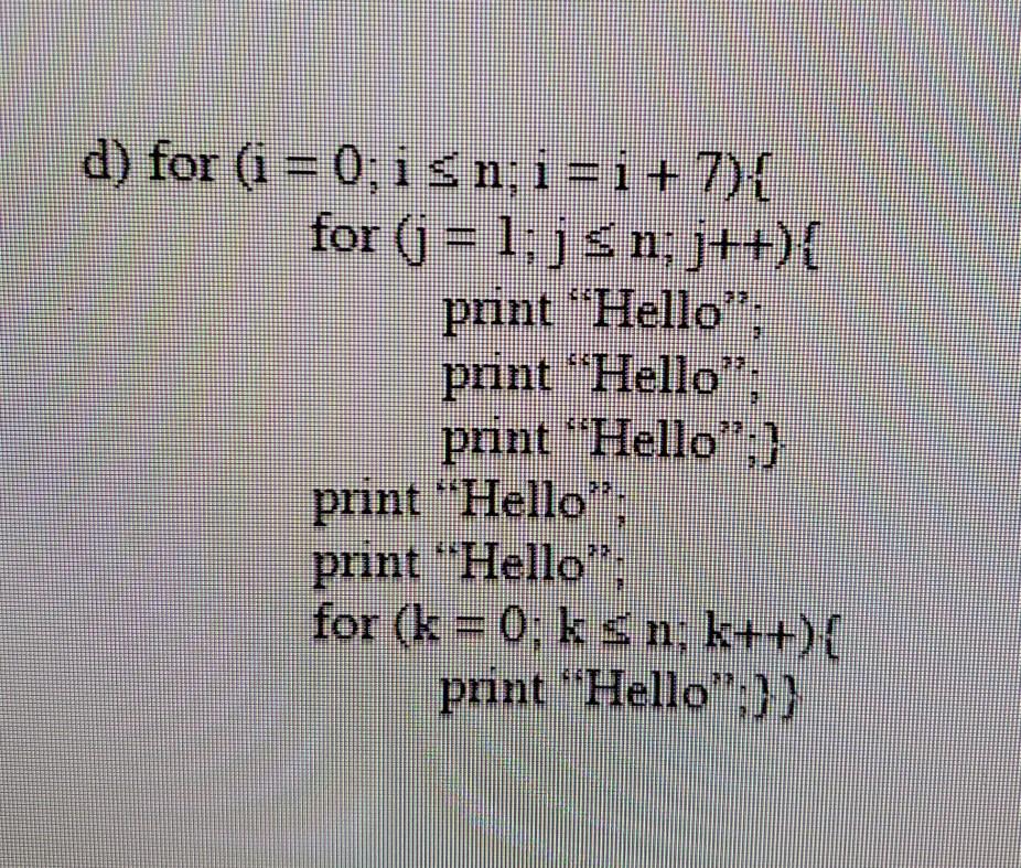 printed? Express that number using summation, then give a closed for formula