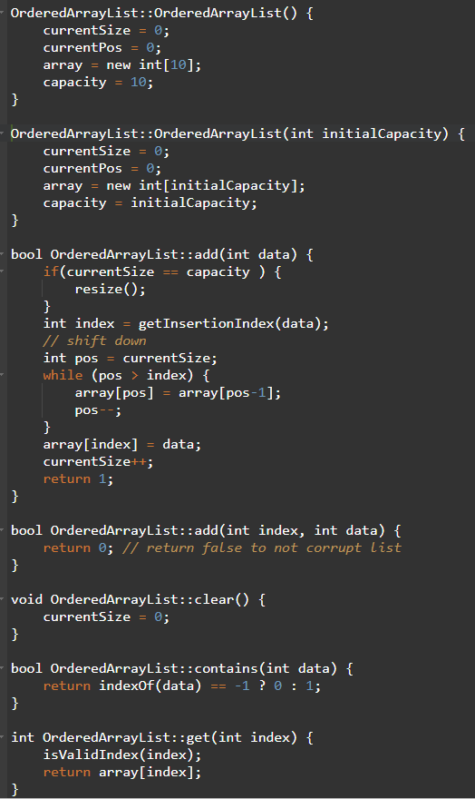 In C++ Ordered Priority Que (cpp file, that I need help with)