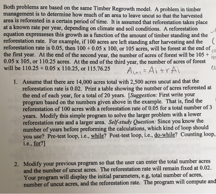  Using the program c... Both problems are based on the same