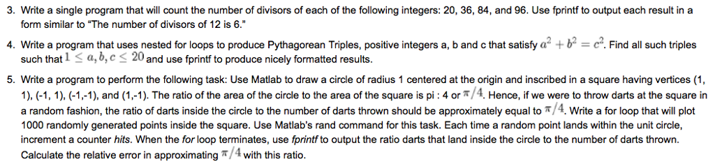 use MATLAB thank you 3. Write a single program that will count