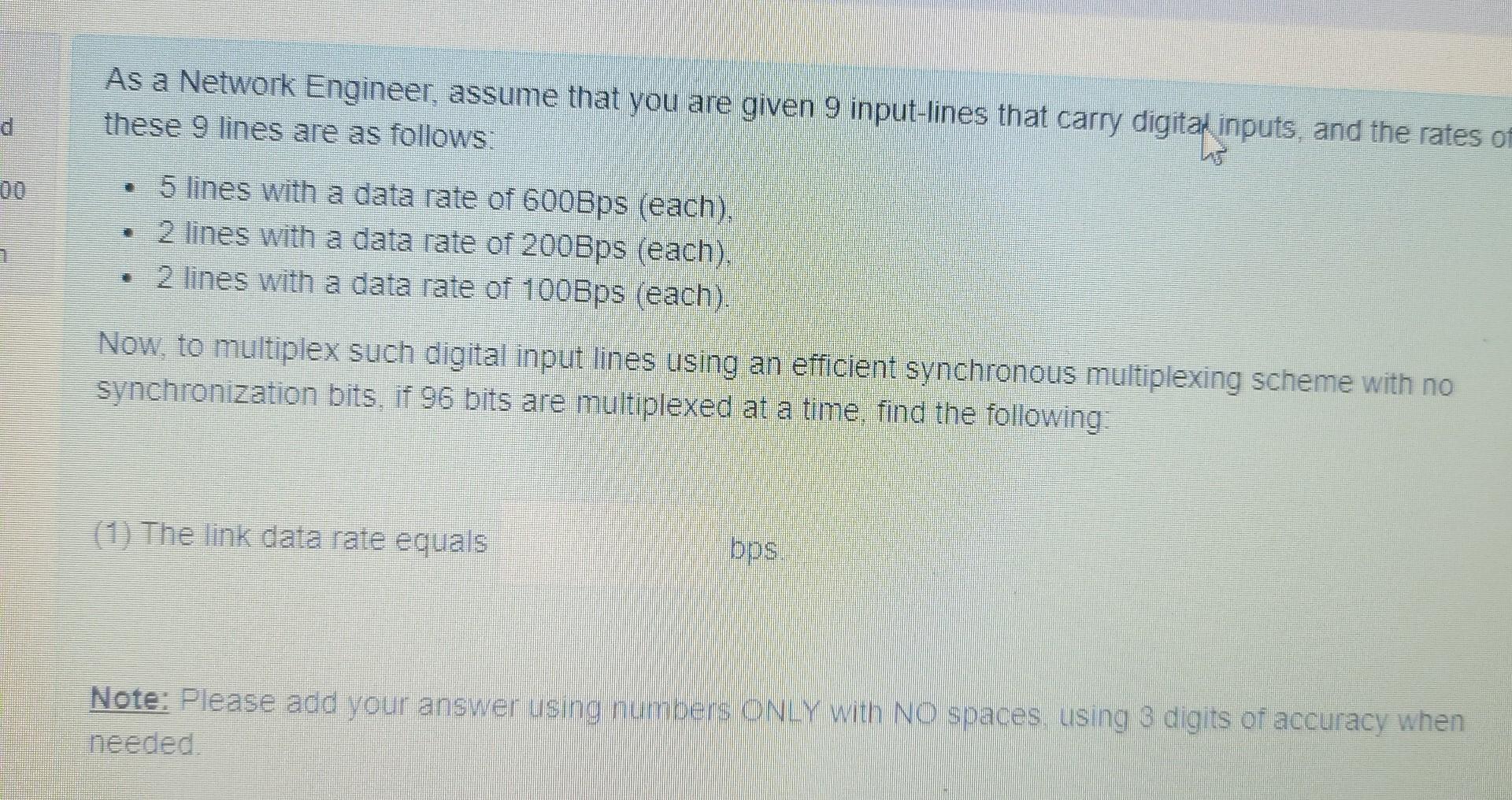  Data communication and computer networks Please I NEED ACCURATE solution for