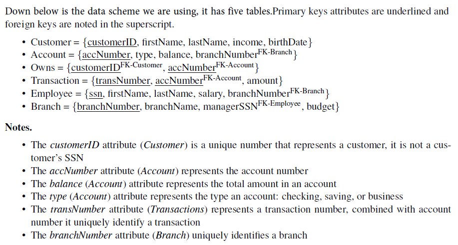  Down below is the data scheme we are using, it has