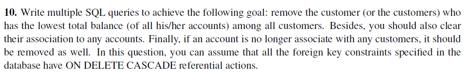 the superscript. Customer = {customerID, firstName, lastName, income, birthDate} Account = {accNumber,