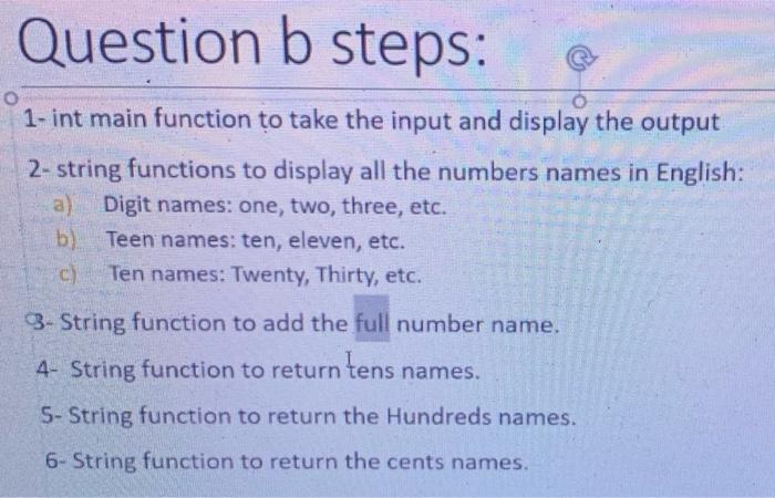 program should take currency input from the user as a numeric value