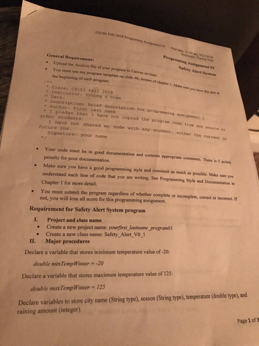  Java Program! I need the outputs as well for this program