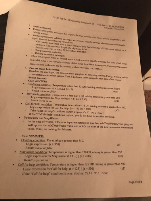 Cs103 Fall 2018 Programing P rograming General Requirement Safety Alert System Upload