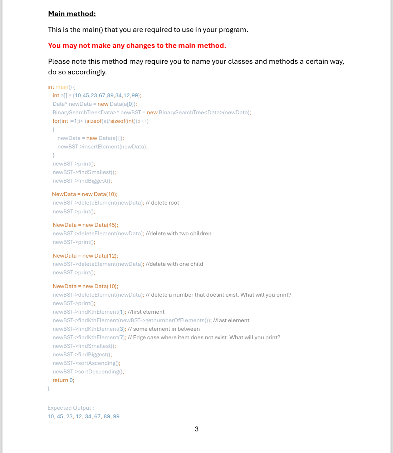 For this assignment you are required to develop a Binary Search