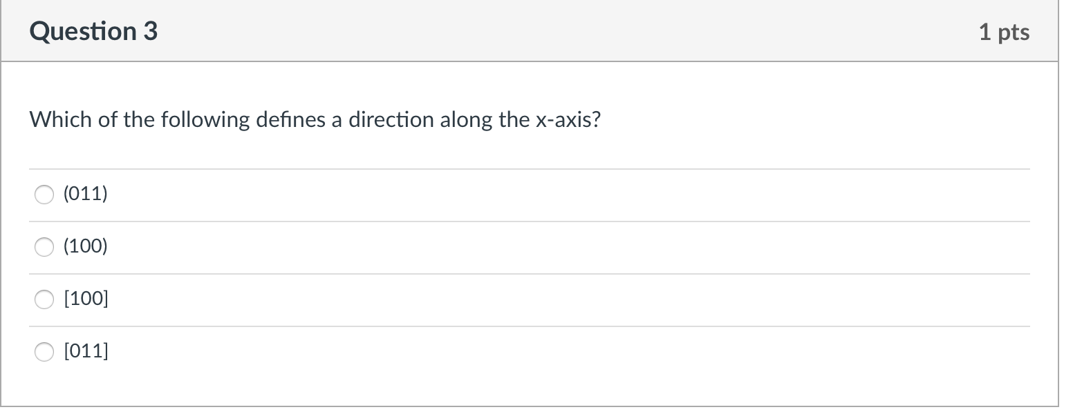 (110) (001) (100) Question 2 1 pts The stacking sequence of closed