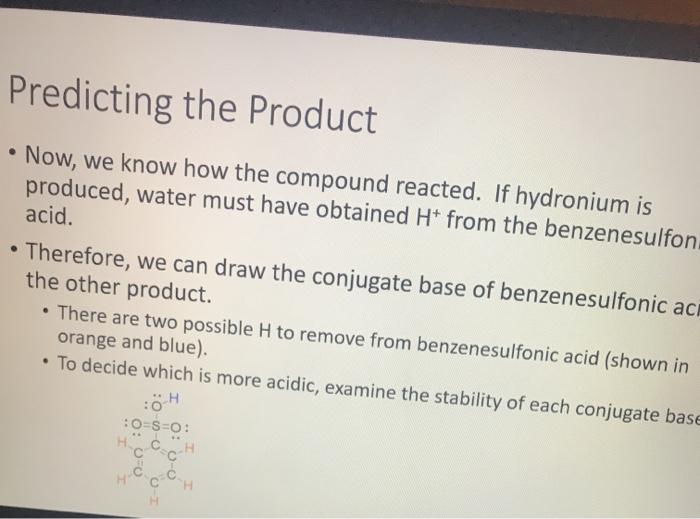 benzenesulfonic acid Record the pH in your notebook. A stirring ra used