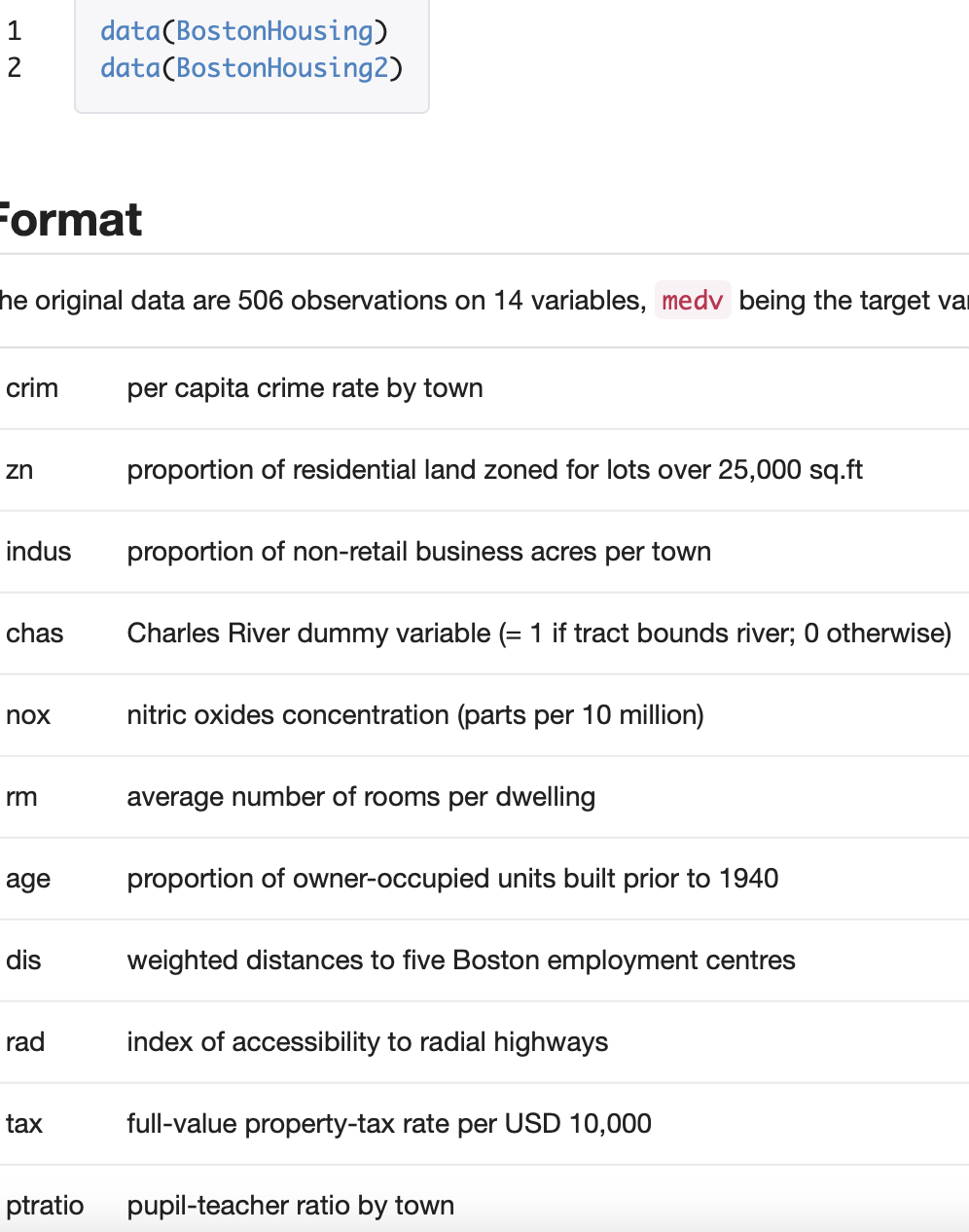 Data Mining R Use the Boston Housing Data. This data can be