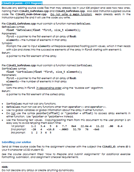  INSTRUCTOR SUPPLIED DRIVER FILE: #define INSTRUCTOR_FILE #ifdef INSTRUCTOR_FILE #include #include #include