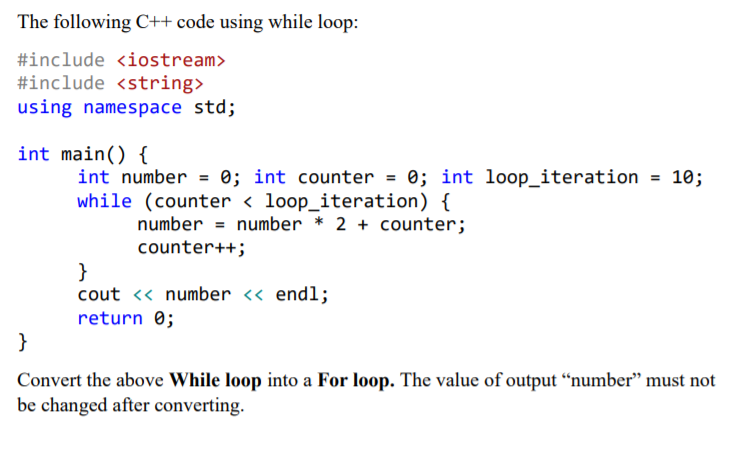  The following C++ code using while loop: #include using namespace std;