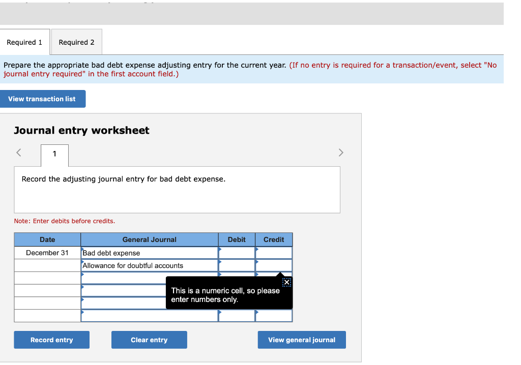 Analysis LO6-2 Casilda Company uses the aging approach to estimate bad debt