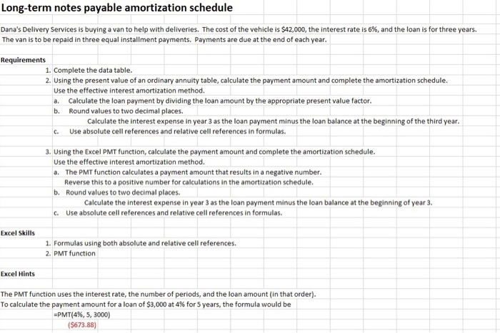  Requirement 1 Complete the data table. 2 DATA Loan Amount Interest