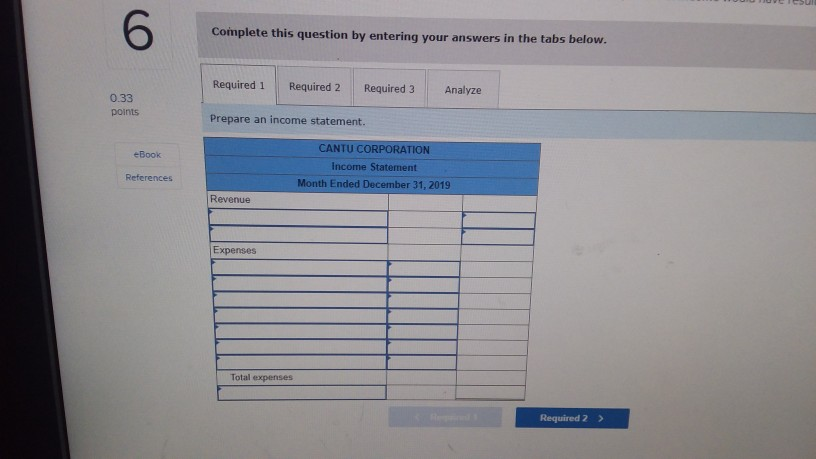 Cantu Corporation as of December 31, 2019 after the company had completed