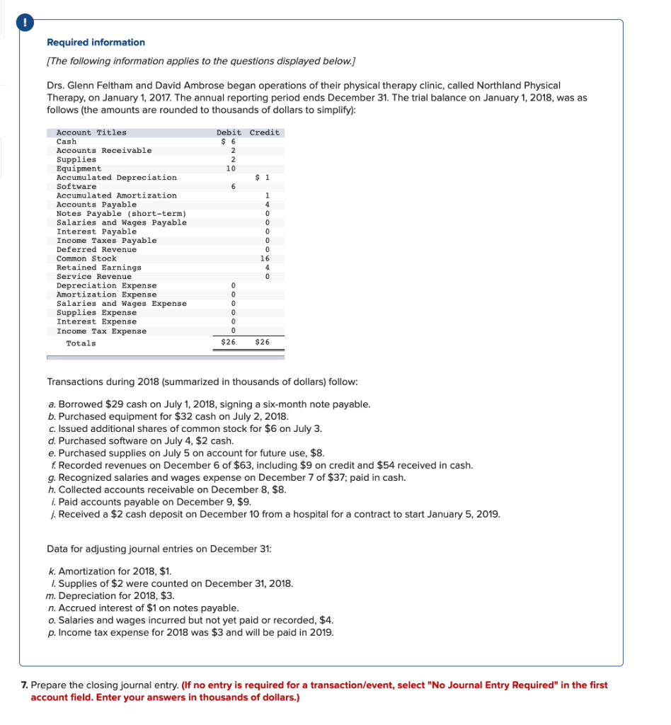 please do the closing journal entry for me i have no idea