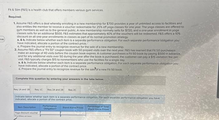  it \\& \\( 5 \\lim \\) (F\\&S) is a health club