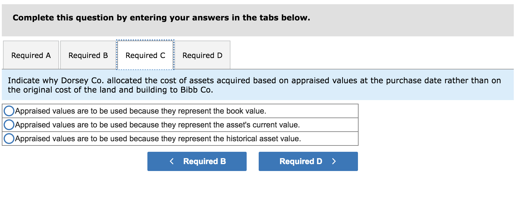 value of the land is $20,000 and the appraised value of the