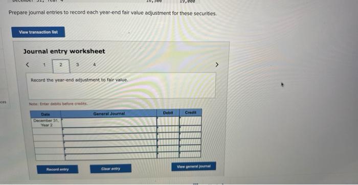 holds long-term investments in available-for-sale debt securities. The year-end costs and fair