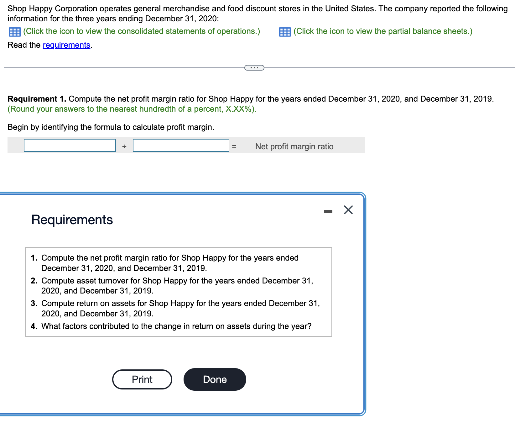 need help with all parts Data table Data table Shop Happy Corporation