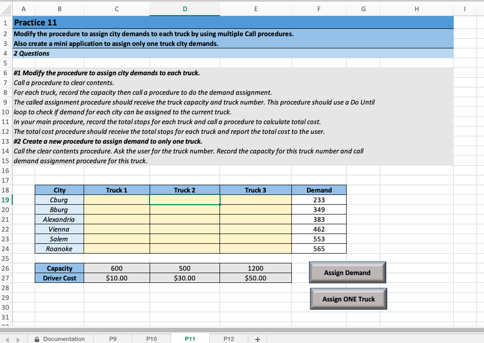 Please answer by using Excel Visual Basic. . 1 4 A B