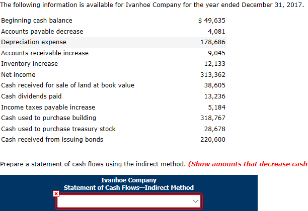 my answer is incorrect red is incorrect The following information is