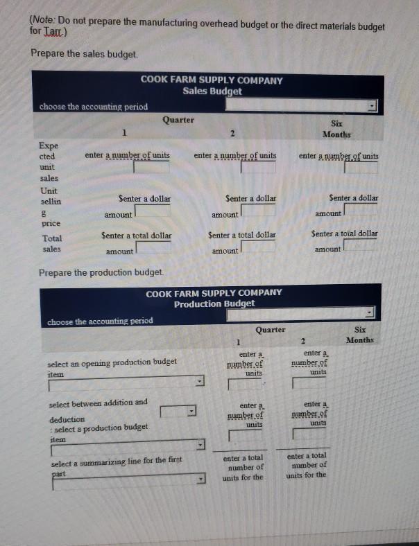 income to be completed? Project Two: Master Budget Question 1 of 1