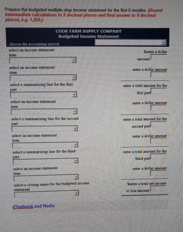 Sales: quarter 1, 29.400 bags; quarter 2, 42,600 bags. Selling price is