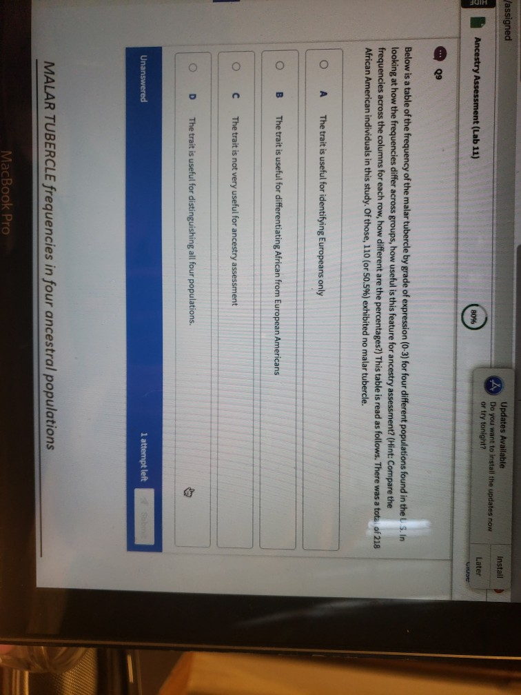  Updates Available Do you want to install the updates now or