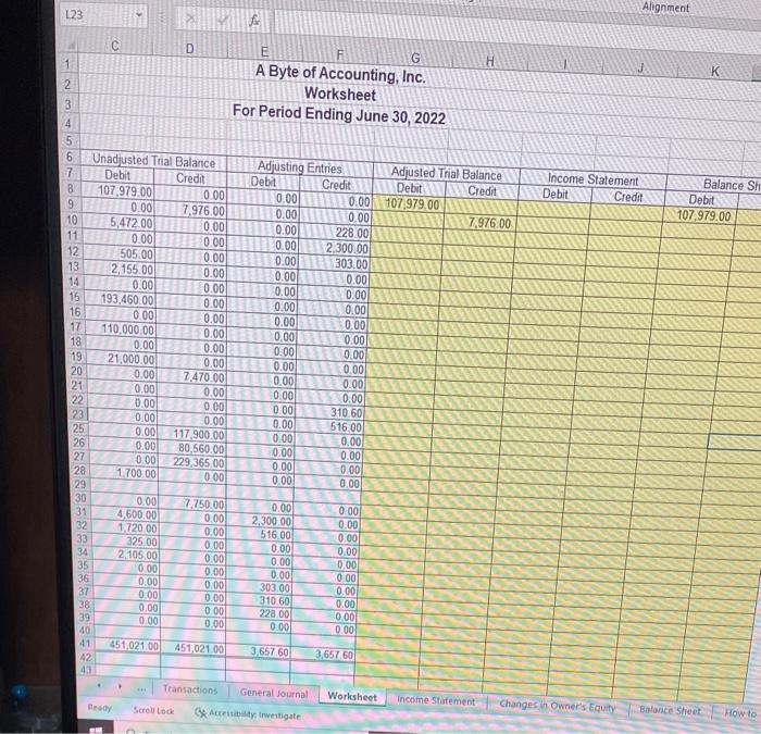 I need assistance on how to complete this Worksheet please. All info