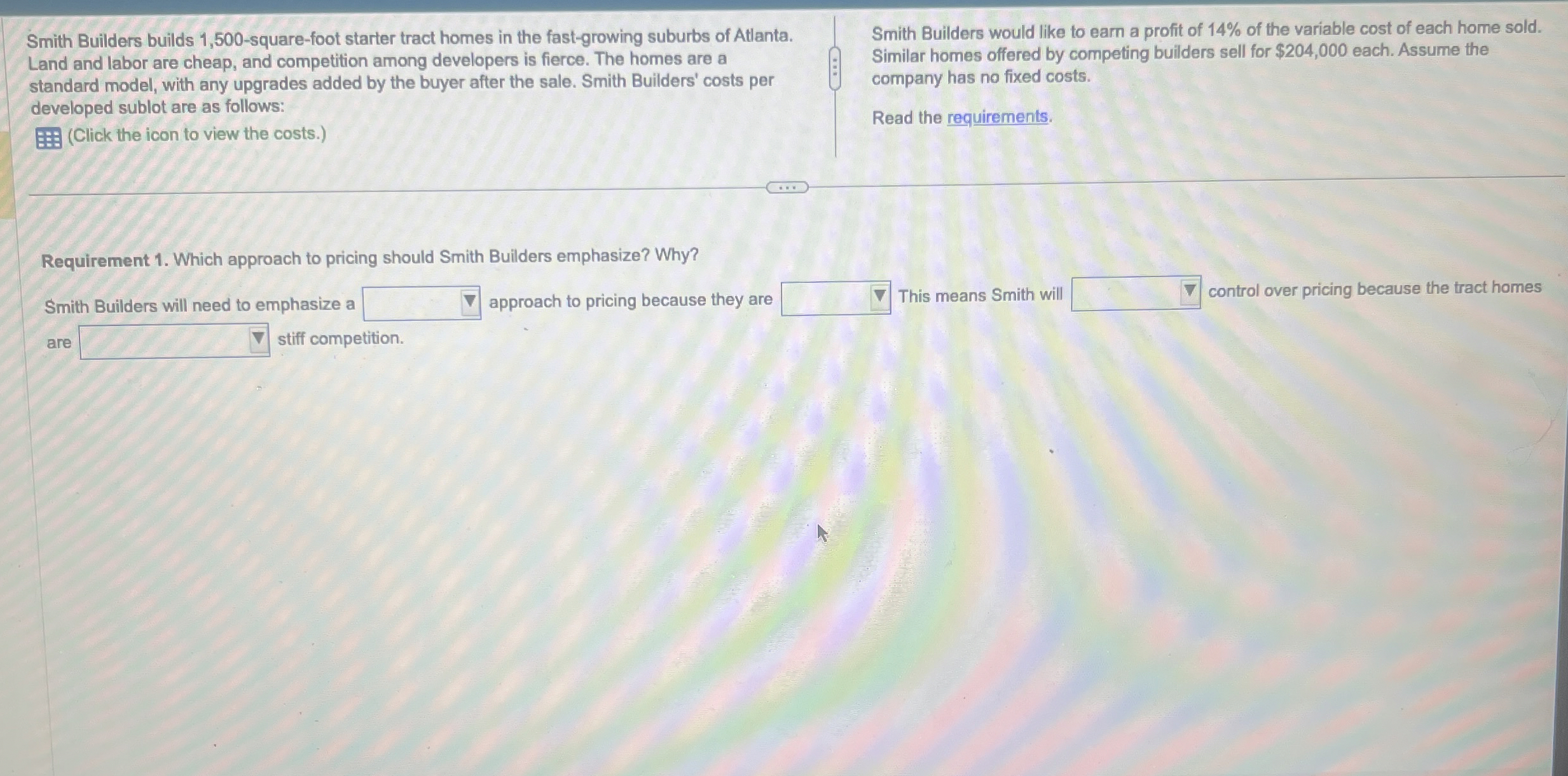  Smith Builders builds 1,500-square-foot starter tract homes in the fast-growing suburbs